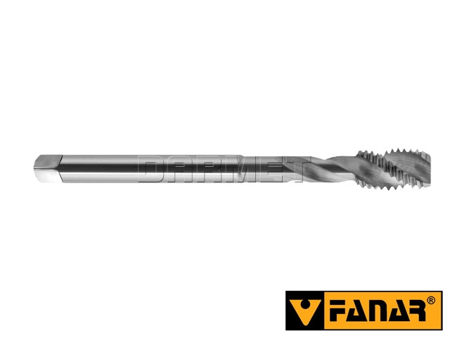 Gwintownik maszynowy wysokowydajny HSS-E, DIN 376-C - tolerancja 6G, gwint metryczny zwykły M16, nieprzelotowy (Rm ≤ 800) - FANAR (D2-511103-0160)