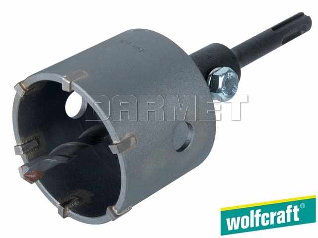 Otwornica trepanacyjna 83 mm z trzpieniem mocującym SDS-Plus, gwint M16, z wiertłem 8 mm w komplecie - WOLFCRAFT WF5481000