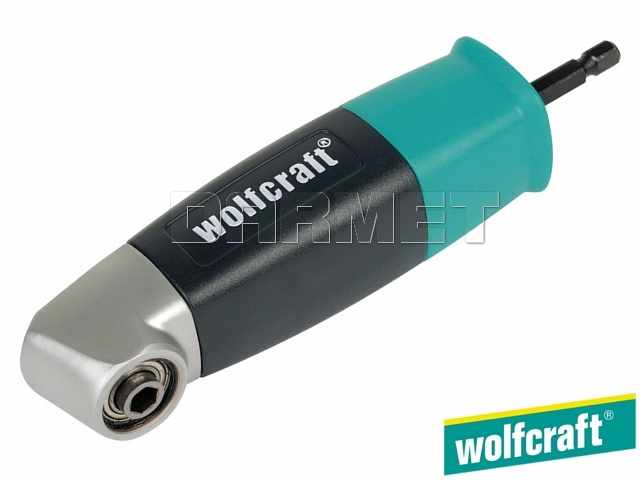 Adapter kątowy 90°, do wkrętarek akumulatorowych, gniazdo sześciokątne: 1/4", długość: 153 mm - WOLFCRAFT WF4688000