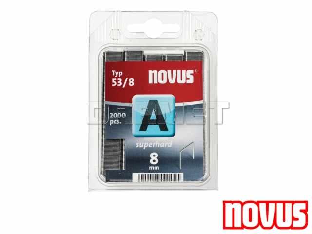 Zszywki tapicerskie typ 53, wymiary: 8 mm x 11,30 mm - 2000 sztuk - NOVUS NV042-0356