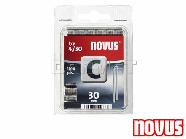 Zszywki tapicerskie typ 4, wymiary: 30 mm x 6,10 mm - 1100 sztuk - NOVUS NV042-0461