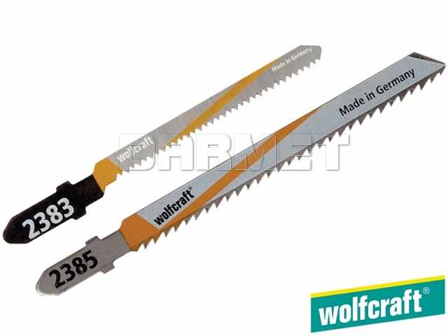 Brzeszczoty do wyrzynarek z trzpieniem "T", do drewna, głębokość cięcia: 20MM i 30 mm - 5 sztuk - WOLFCRAFT (WF2383100)