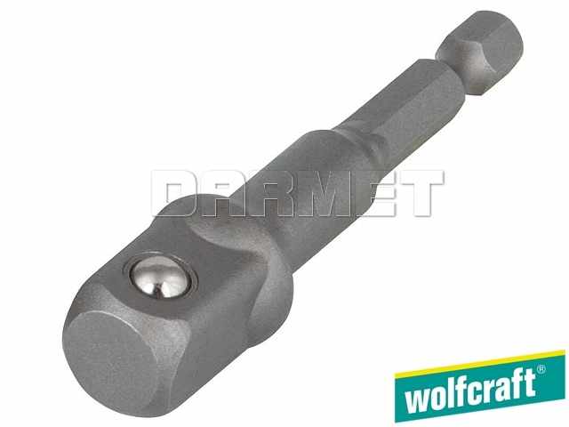 Adapter do kluczy nasadowych, do gniazd z mocowaniem: 3/8", długość: 72 mm - WOLFCRAFT WF2414000