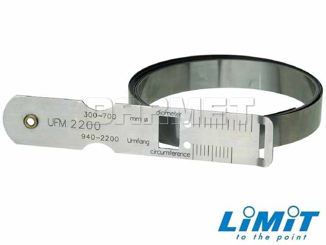 Średnicówka taśmowa | pomiar średnic do 1500 mm | pomiar obwodu do 4720 mm - LIMIT 23710403