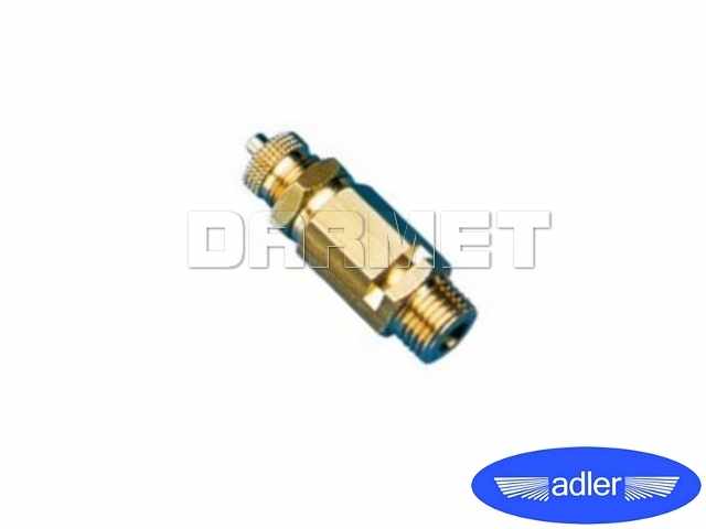 Zawór bezpieczeństwa z gwintem zewnętrznym 1/4", ciśnienie robocze 10,4BAR - ADLER (0270.7)