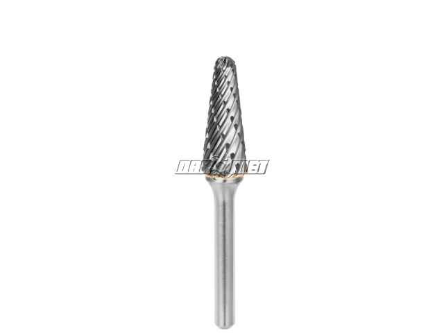 Pilnik obrotowy stożkowy z czołem kulistym KEL, frez do metalu VHM - 9,6 x 30 mm Pro Line - KL61026-6STEEL