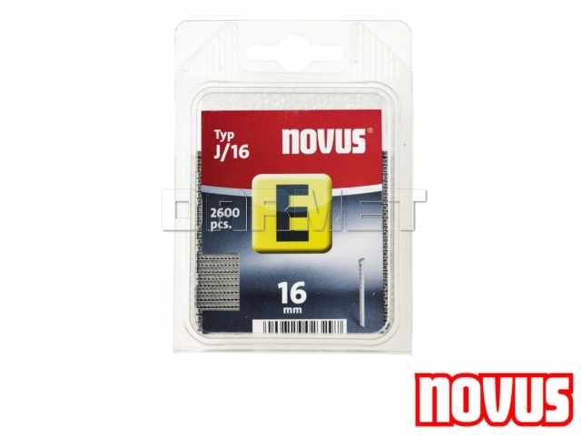 Tapicerskie gwoździe do takera typ J, wymiary: 16 mm x 2 mm - 2600 sztuk - NOVUS NV044-0084