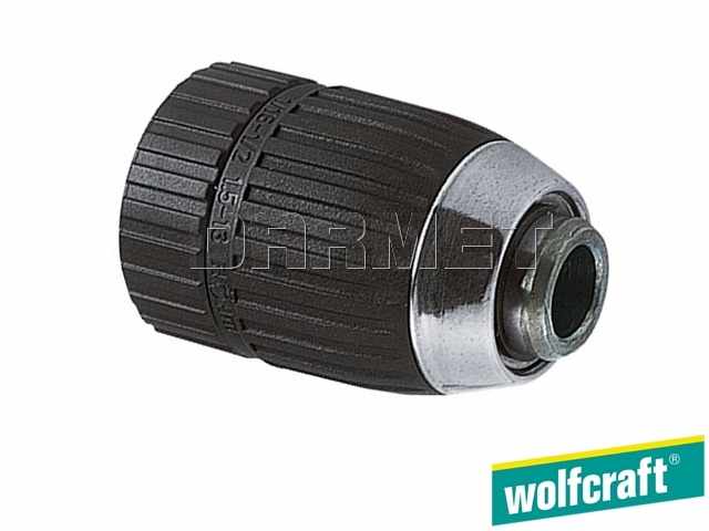 Uchwyt wiertarski szybkomocujący: 1,5 - 13 mm, 3/8” - 24 - WOLFCRAFT WF2623000