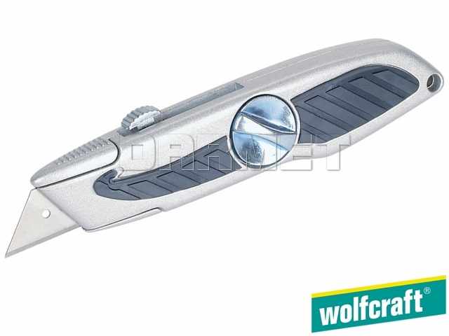 Nóż standardowy z wysuwanym ostrzem trapezowym - WOLFCRAFT WF4133000