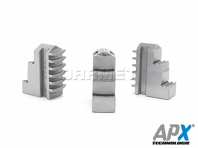 Szczęki tokarskie jednolite wewnętrzne twarde 125 mm - APX (STW3)