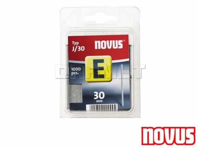 Gwoździe tapicerskie typ J, wymiary: 30 mm x 2 mm - 1000 sztuk - NOVUS NV044-0066