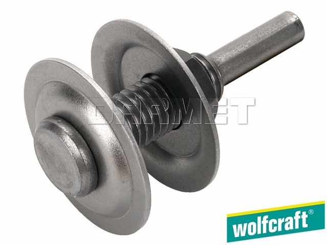 Trzpień mocujący do tarcz szlifierskich i polerskich, średnica: 10 mm - WOLFCRAFT WF2116000