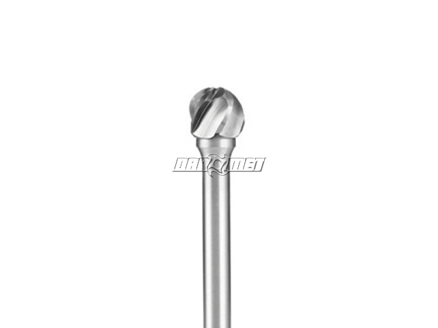 Pilnik obrotowy kulisty KUD, frez do aluminium i tworzyw sztucznych VHM - 16 x 14 mm Standard Line - D161406-ALU