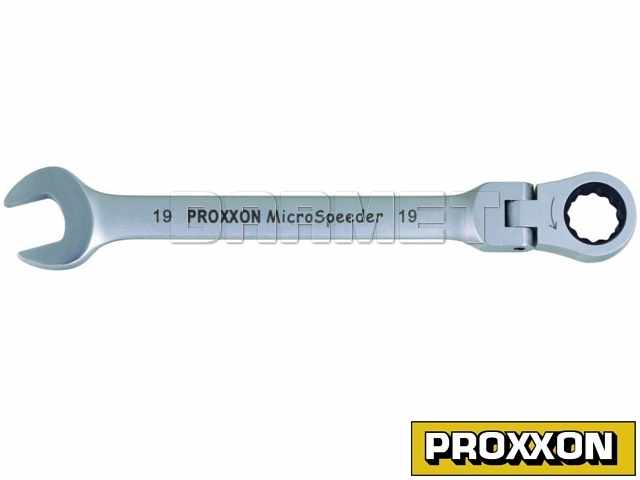 Klucz MICRO-COMBISPEEDER płasko-oczkowy, przegubowy z grzechotką - 9MM - PROXXON (PR23046)