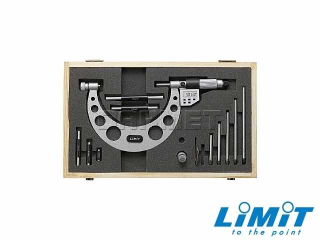 Mikrometr zewnętrzny elektroniczny z wymiennymi trzpieniami 0 - 150 mm - Limit 96760103