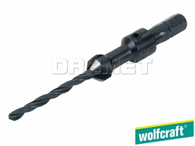 Nawiertak z pogłębiaczem 12 mm, średnica nawiertaka: 4,5 mm - WOLFCRAFT WF2545000