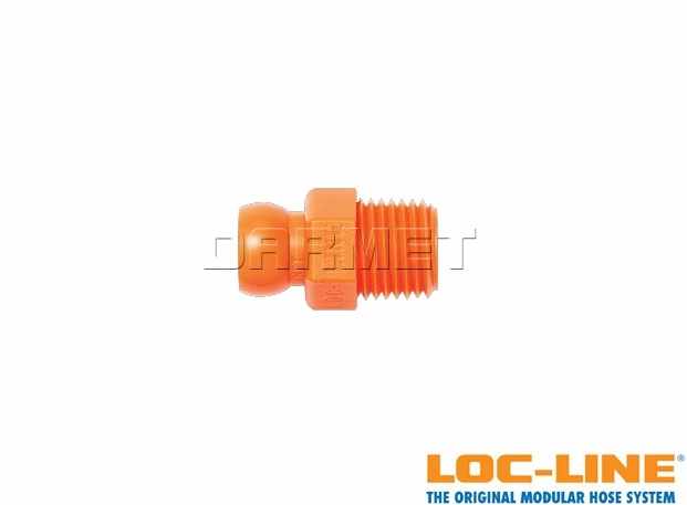 4 segmenty z gwintem zewnętrznym NPT 1/4", system 1/4" - LOC-LINE (41406)