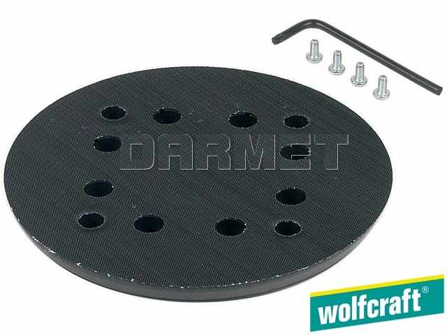 Dysk szlifierski z mocowaniem na rzep, wersja twarda perforowana, średnica: 125 mm - WOLFCRAFT WF2258000