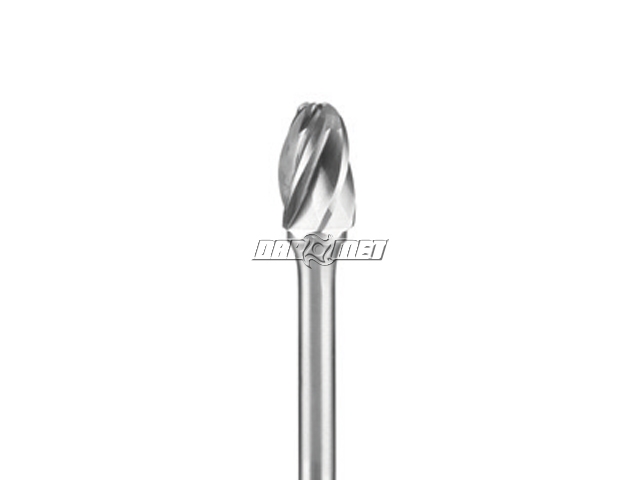 Pilnik obrotowy owalny TRE, frez do aluminium i tworzyw sztucznych VHM - 10 x 16 mm Standard Line - E101606-ALU