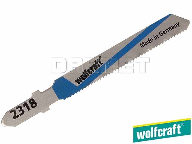 Brzeszczoty do wyrzynarek z trzpieniem "T", do metalu, głębokość cięcia: 1-3 mm - 2 sztuki - WOLFCRAFT (WF2318000)