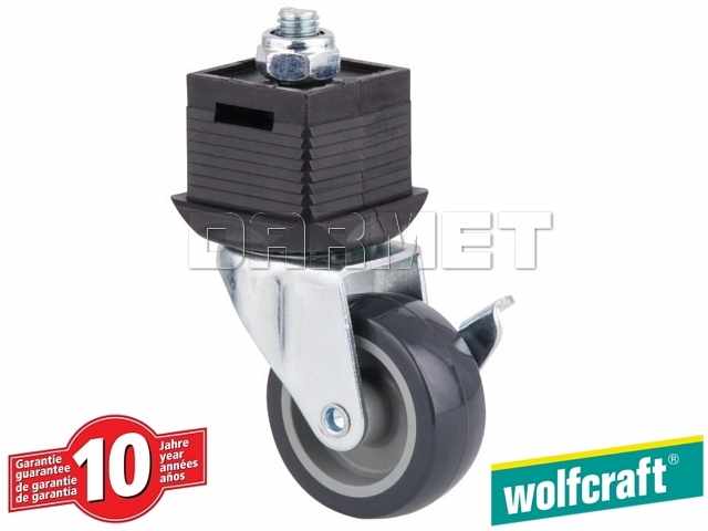 Stopka obrotowa z kółkiem do stołów roboczych - WOLFCRAFT (WF6066000)