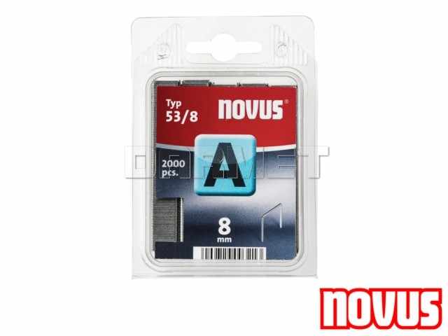 Zszywki tapicerskie typ 53, wymiary: 8 mm x 11,30 mm - 2000 sztuk - NOVUS NV042-0413