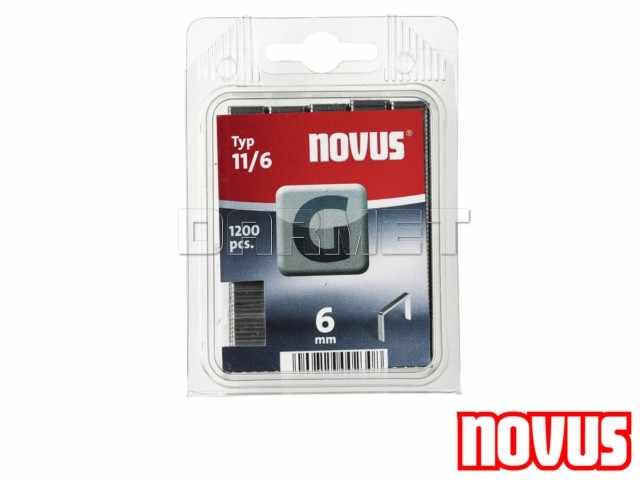 Zszywki tapicerskie typ 11, wymiary: 6 mm x 10,60 mm - 1200 sztuk - NOVUS NV042-0384