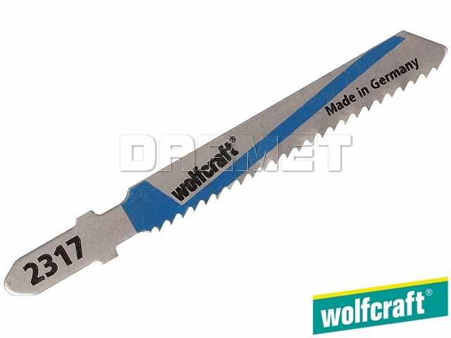 Brzeszczoty do wyrzynarek z trzpieniem "T", do metalu, głębokość cięcia: 3-6 mm - 5 sztuk - WOLFCRAFT (WF2367000)