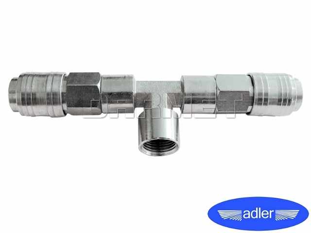 Dwójnik typu "T" z gwintem wewnętrznym 3/8" - ADLER (0134.2)