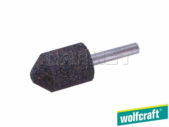 Ceramiczny, cylindryczno-stożkowy kamień szlifierski, średnica: 20 mm - WOLFCRAFT WF2174000