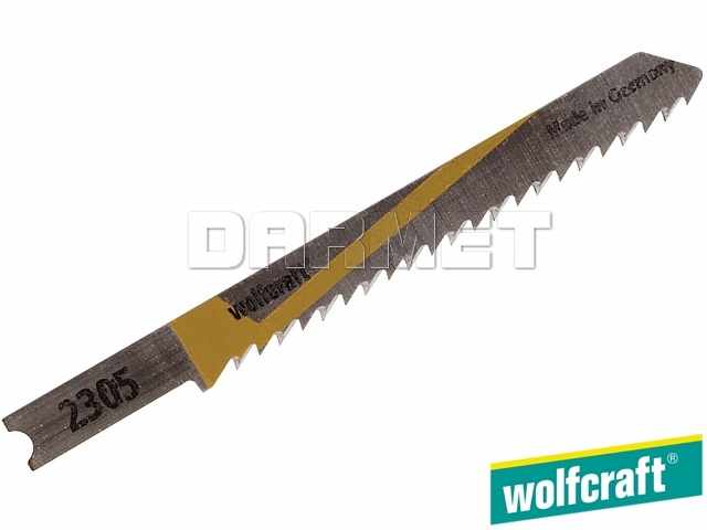 Brzeszczoty do wyrzynarek z trzpieniem "U", do drewna i tworzyw sztucznych, głębokość cięcia: 20 mm - 2 sztuki - WOLFCRAFT (WF2305000)