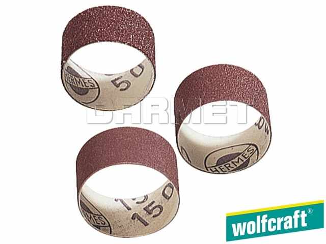 Taśmy szlifierskie, granulacja: 50, 80, 150, średnica: 45 mm - 3 sztuki - WOLFCRAFT WF2039000