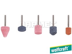 Zestaw ceramicznych kamieni szlifierskich, 5 sztuk - WOLFCRAFT WF2142000