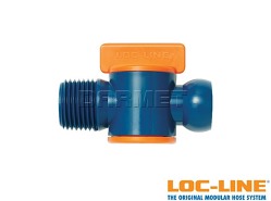 2 zawory z gwintem zewnętrznym NPT 1/2", system 1/2" - LOC-LINE (32092)