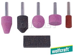 Zestaw ceramicznych kamieni szlifierskich, 5 sztuk - WOLFCRAFT WF2144000