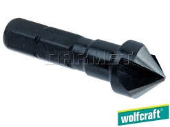 Pogłębiacz stożkowy 90° z chwytem sześciokątnym, HSS - 10 mm - WOLFCRAFT WF2583000