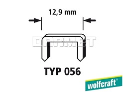 Zszywki tapicerskie o szerokim grzbiecie typu 056, wymiary: 8 mm x 12,9 mm - 1200 sztuk - WOLFCRAFT WF7177000