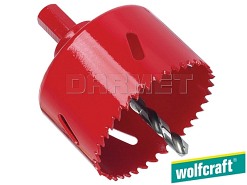 Otwornica bimetalowa z trzpieniem sześciokątnym, średnica: 100 mm - WOLFCRAFT WF5493000