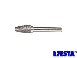 Pilnik obrotowy łukowy z czołem kulistym RBF | frez do metalu | 10MM x 20MM | chwyt 6MM | długość 60MM - FESTA