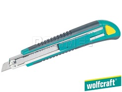 Nóż z odłamywanym ostrzem, szerokość ostrza: 9 mm - WOLFCRAFT WF4139000