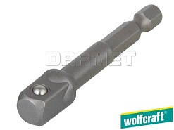 Adapter do kluczy nasadowych, do gniazd z mocowaniem: 3/8", długość: 65 mm - WOLFCRAFT WF2415000