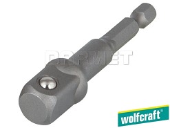 Adapter do kluczy nasadowych, do gniazd z mocowaniem: 3/8", długość: 72 mm - WOLFCRAFT WF2414000