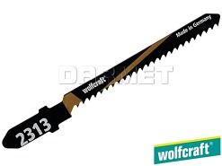 Brzeszczoty do wyrzynarek z trzpieniem "T", do drewna, głębokość cięcia: 20 mm - 2 sztuki - WOLFCRAFT (WF2313000)