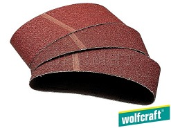 Taśmy szlifierskie z tkaniny, granulacja: 80, wymiary: 75 mm x 533 mm - 6 sztuk - WOLFCRAFT WF3103000