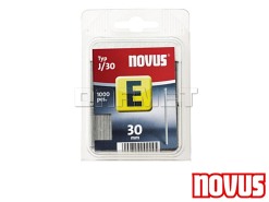 Gwoździe tapicerskie typ J, wymiary: 30 mm x 2 mm - 1000 sztuk - NOVUS NV044-0066