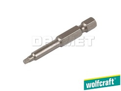 Końcówki wkrętaków kwadratowych, długość: 50 mm, rozmiary: 1, 2, 3 - 3 sztuki - WOLFCRAFT WF1266000