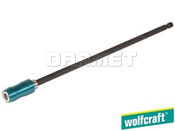 Uchwyt do końcówek z magnesem i magnesem pierścieniowym, gniazdo sześciokątne: 1/4", długość: 150 mm - WOLFCRAFT WF2983000