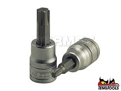 Nasadka 1/4" do gniazd wg systemu TORX, M141227T-C - TX27 x 32MM - TENGTOOLS (11206-0504)