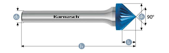 Pilnik obrotowy stożek - Karnasch