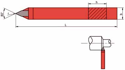 NÓŻ TOKARSKI SPICZASTY NNPe ISO10 WIELKOŚĆ 32x20, WĘGLIK H20 (K20)
